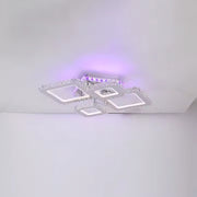 LED -csillár távirányítóval és Crystal Nova Rhomba RGB 60W, 4 négyzet