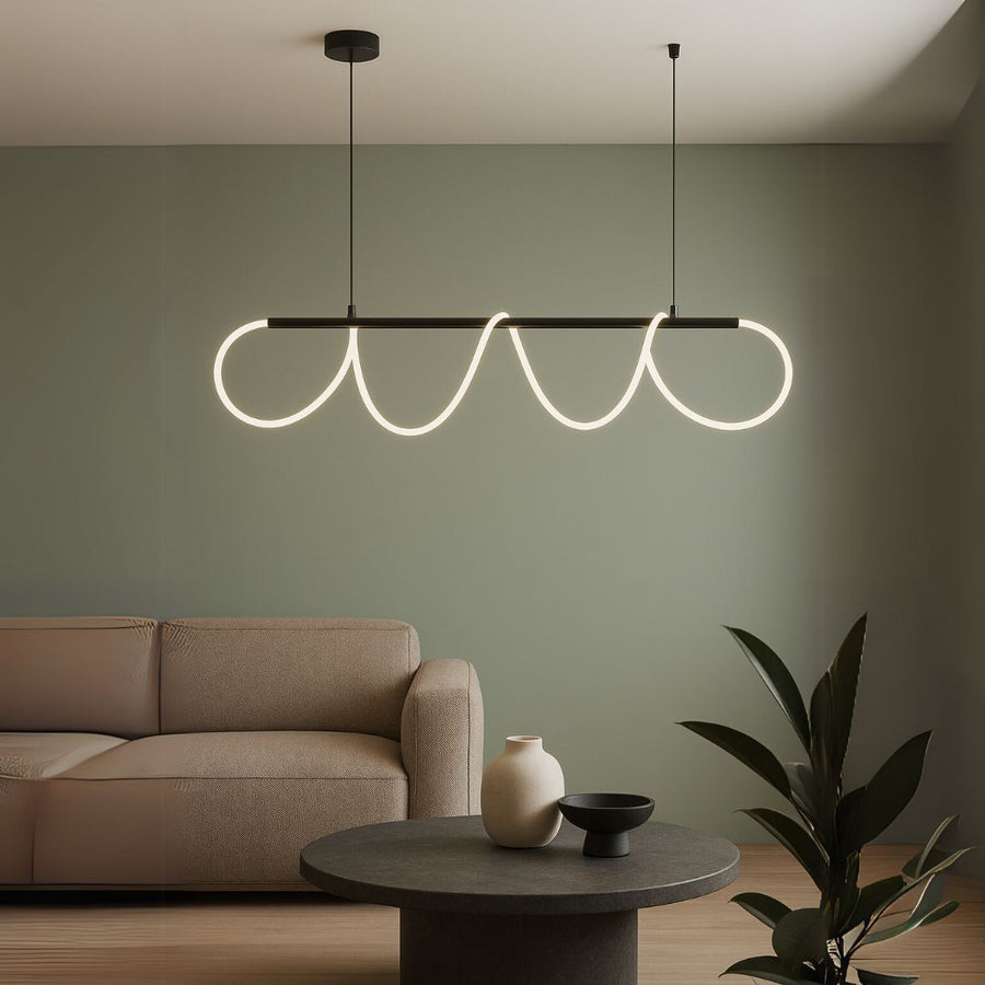 LED -vágy Divino -val, 24W, Dimable, 4000K, fekete