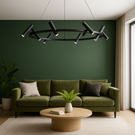 LED -vágy Harman távirányítóval, 29W, 8 forrás, semleges fény, fekete