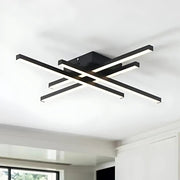 LED -csillár Aroldo távirányítóval, 43W, dimable, fekete