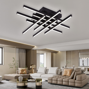 LED -csillár Aroldo távirányítóval, 90W, 8 elem, hideg/forró/semleges fény, instabil, fekete