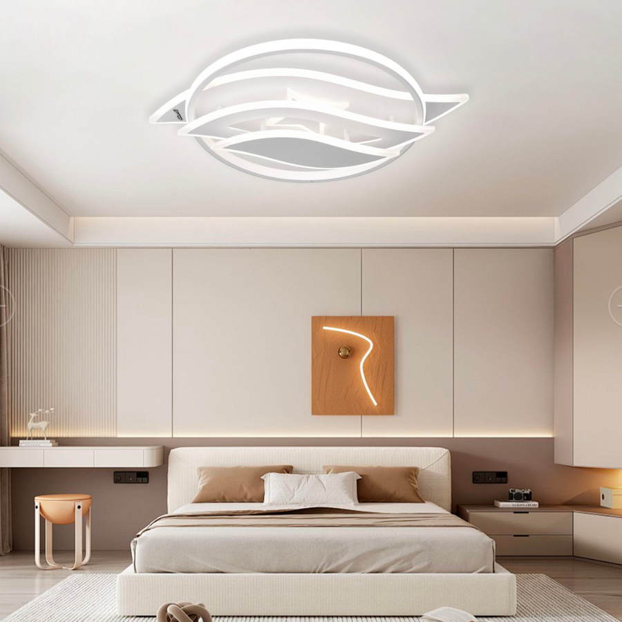 LED -vágy Jarria 52W távvezérléssel, hideg/forró/semleges/RGB fény, fehér, fehér