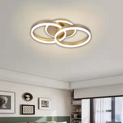 LED -csillár távirányítóval Dario 55W, 2 kör, hideg/forró/semleges fény, instabil, arany