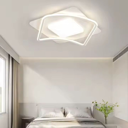 LED -vágy a Moderno Vetra távirányítóval, 106W, 2 négyzet, hideg/forró/semleges fény, instabil, fehér