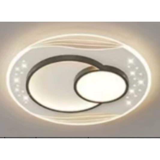 LED -vágy Velura Serpenta távirányítóval, 125W, 3 kör, hideg/forró/semleges fény, instabil, fekete