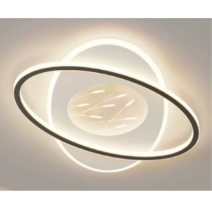 LED -csillár Volta 125W távirányítóval, ovális, hideg/forró/semleges fény, instabil, fekete
