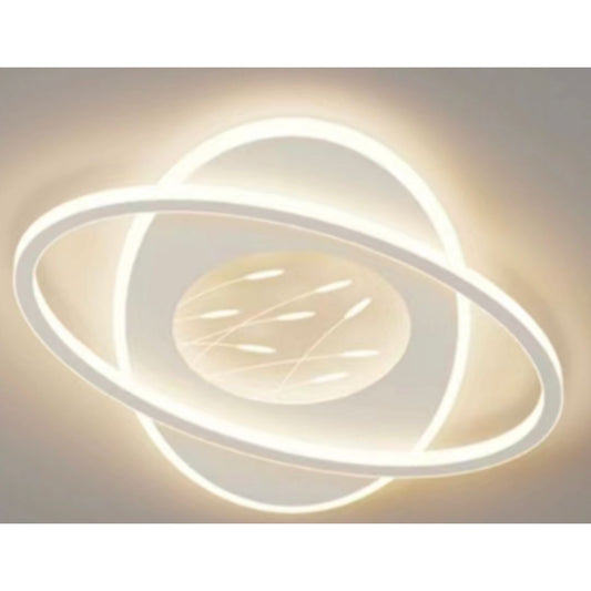 LED -csillár Bianca Orbit távirányítóval, 125W, ovális, hideg/forró/semleges fény, instabil, fehér
