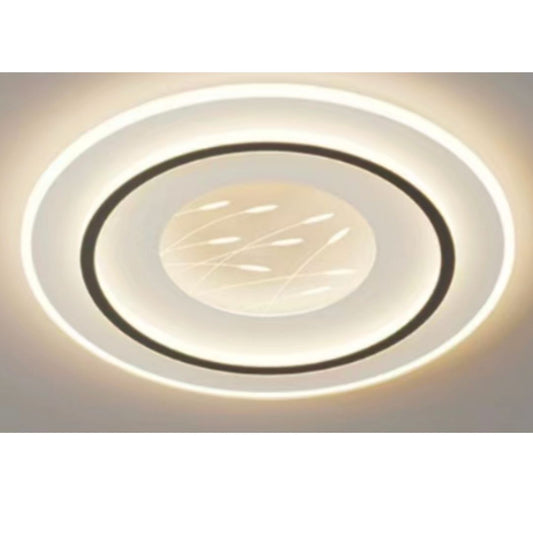 LED -csillár távirányítóval Eleganza, 125W, 2 kör, hideg/forró/semleges fény, instabil, fekete