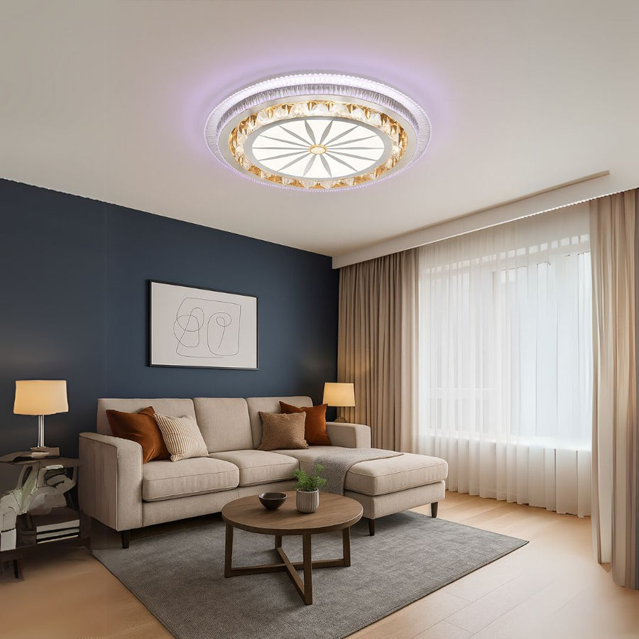 LED -csillár Davide RGB 70W távirányítóval, kék/hideg/meleg, fehér fény, fehér