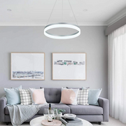 LED -csillár távirányítóval Anina 33W, hideg/forró/semleges fény, instabil, fehér, állítható magasság