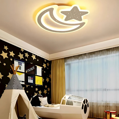 LED LED Nova távirányítóval, 91W, Daisy, Hónap és csillag alak, fehér