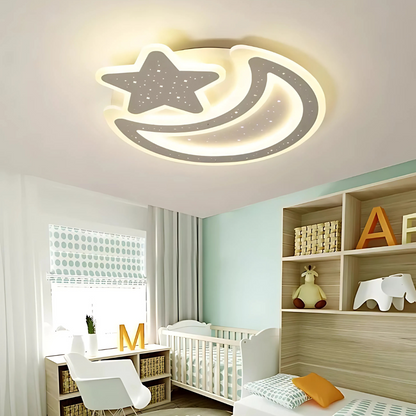LED LED Nova távirányítóval, 91W, Daisy, Hónap és csillag alak, fehér