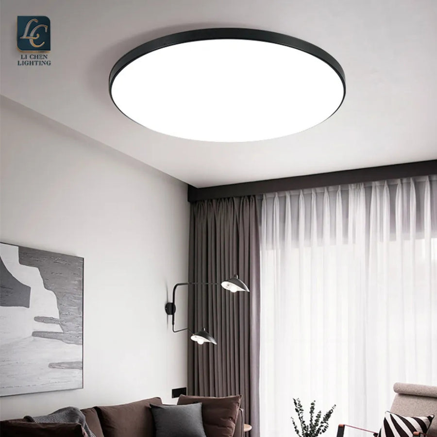 LED Solis 37cm 33W mennyezet semleges fekete fény