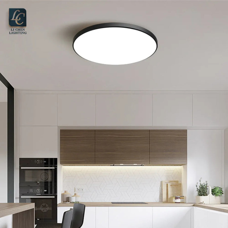 LED Solis 37cm 33W mennyezet semleges fekete fény