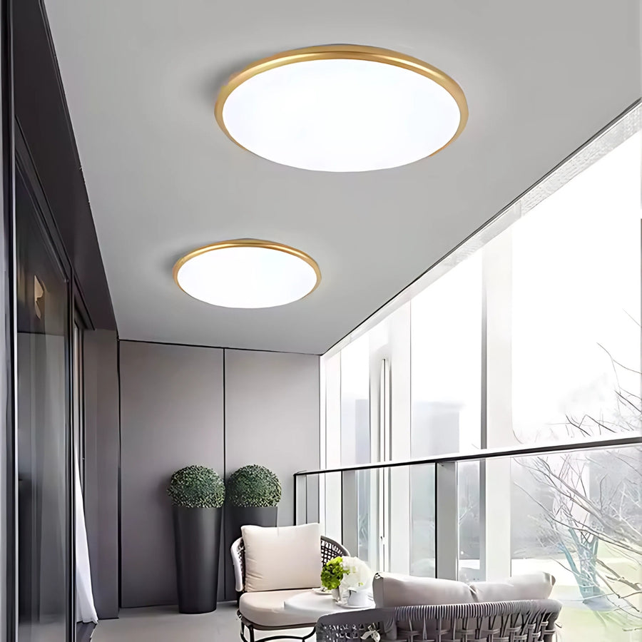 LED Solis 37cm 33W mennyezet semleges arany