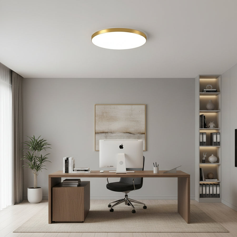 SOLIS LED mennyezeti lámpa 37cm 33W Cold Light Gold
