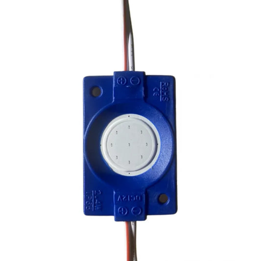 LED COB MOD 9 LEDS 2.4W, kék, IP65, 12V