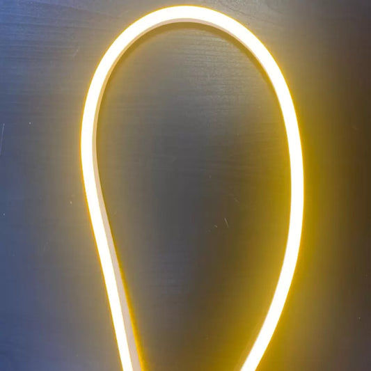 Neon flex sárga smd2835 220v 9x15mm ip65