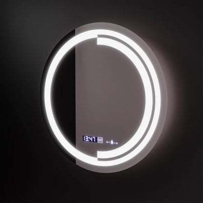60 cm -es kerek LED -es tükör mozgásgátló érzékelő consuel marcellow dimable órás leolvasztási rendszer