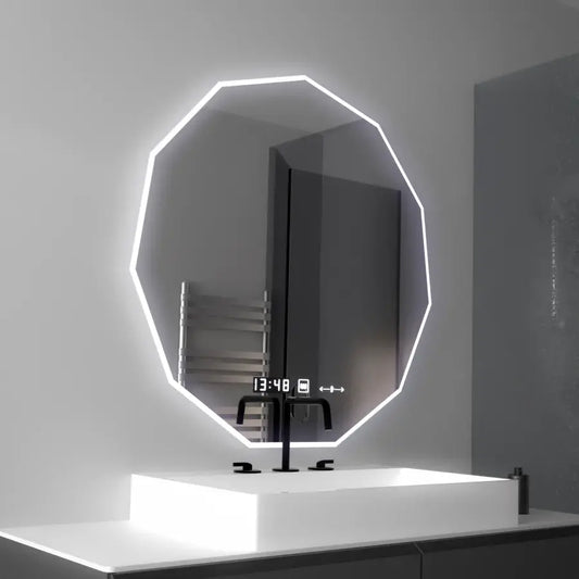 Mirror LED Polygon 70 cm Judith Sensor MotionGlow Marcellow Dimable óra leolvadó rendszer