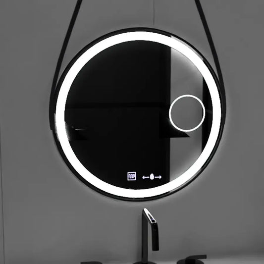 Kerek LED -es tükör érzékelő mozgásgátló micah marcello 60 cm -es elbocsátási óra leolvasztási rendszer