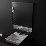 Téglalap alakú LED -tükör, 60x80cm, Morrin MotionGlow Marcello érzékelő, 3D effektus