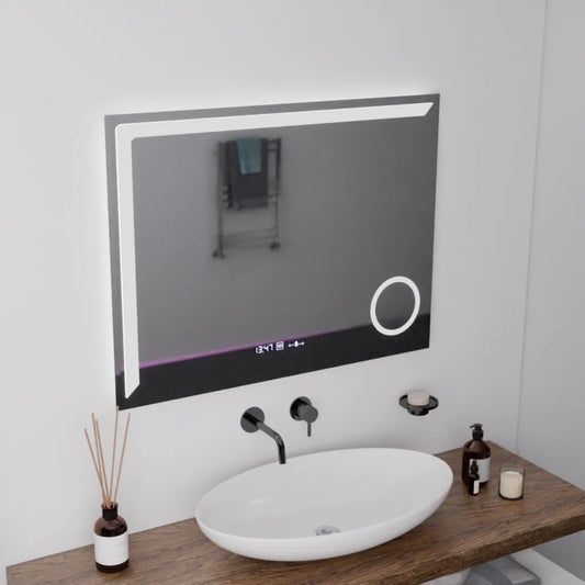 Tükör LED téglalap alakú 80x60cm precíziós mozgásgátló marcello disznó óra leolvasztási rendszer