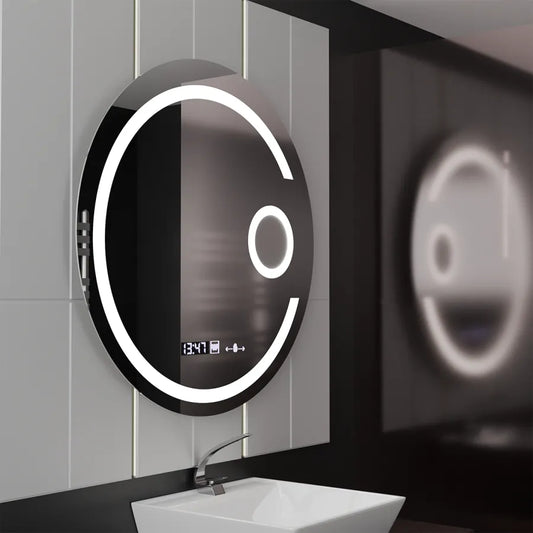 Mirror LED forduló 70 cm -es Visio MotionGlow Marcello Domantic Clock System és kozmetikai hőmérő