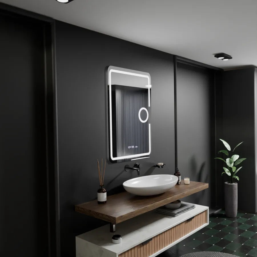 Mirror LED téglalap alakú 50x70cm eclat mozgásglow marcello viták és termáló luba cosmica dimabilil