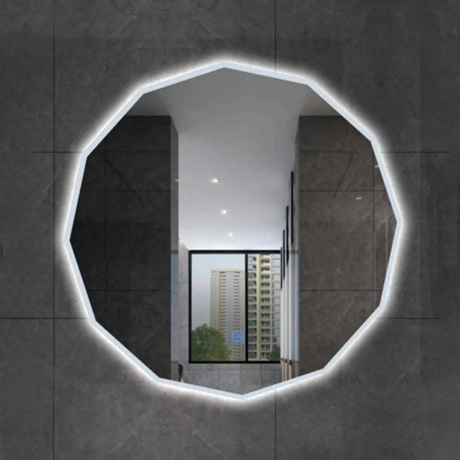 Kerek LED -tükör, 70 cm, érintse meg a Lichtkreis -t