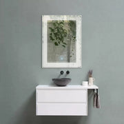 Téglalap alakú LED -tükör, eltorzítás, 60x80cm, Adis Basic Touch