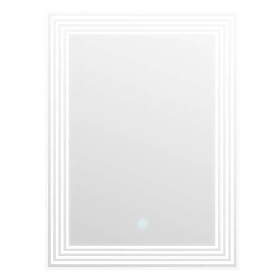 Téglalap alakú LED -tükör, eltorzítás, 60x80cm, Adis Basic Touch