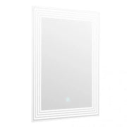 Téglalap alakú LED -tükör, eltorzítás, 60x80cm, Adis Basic Touch