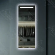 Téglalap alakú LED -tükör, 60x150 cm, Marcello Touch Dressing Couture