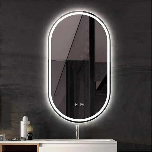 Mirror LED ovális 50x80 Velara Touch behatolási rendszer, Dimable