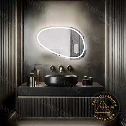 Mirror LED Touch Dissegno behatolásos rendszer 80x45 cm marcello funghi kollekció