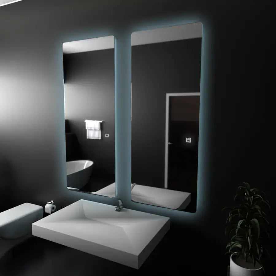 Téglalap alakú LED tükör 60x150cm Marcello Touch öltözködés Quarzo