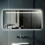 Téglalap alakú LED -tükör, 110x65cm, érintéses estassia marcello, leolvasztási rendszer, dimablable