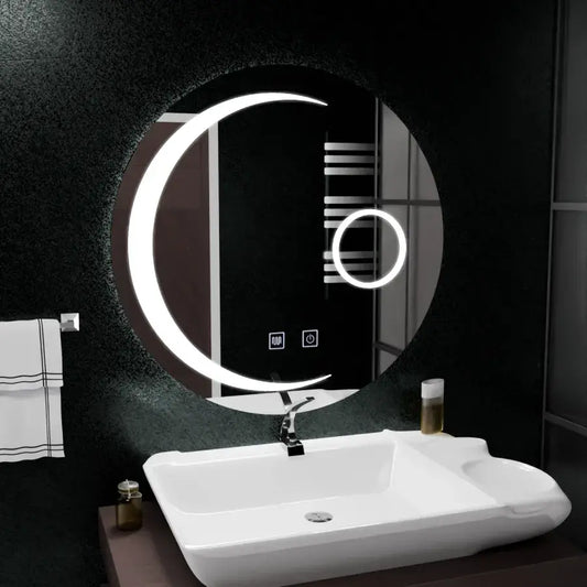 Kerek LED -tükör 70 cm -es Anello Touch rendszer letiltása