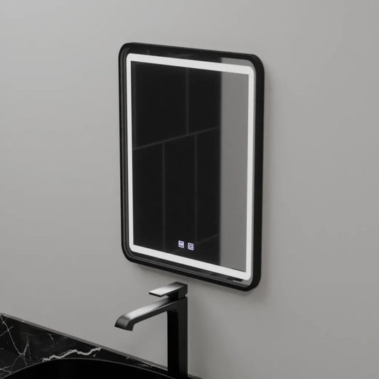 Tükör LED téglalap alakú 45x60cm Taglio Touch rendszer eltorzítás