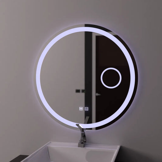 Tükör LED kerek 60 cm érintse meg a luxor dimálható behatolási rendszert