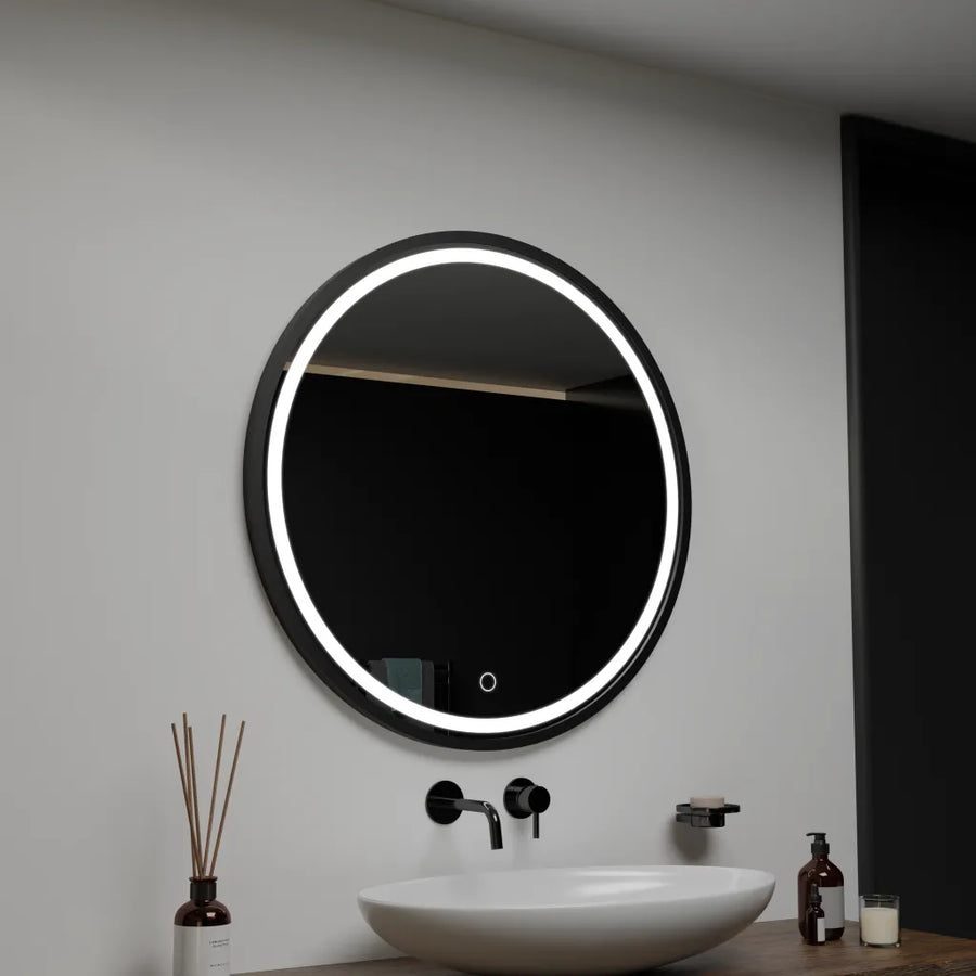 Kerek LED -tükör, 60 cm, Nerina Basic Touch