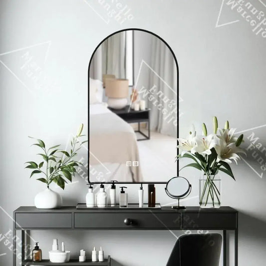 Mirror LED Touch Renya Szegény rendszer fekete keret 60x80 cm marcello funghi kollekció