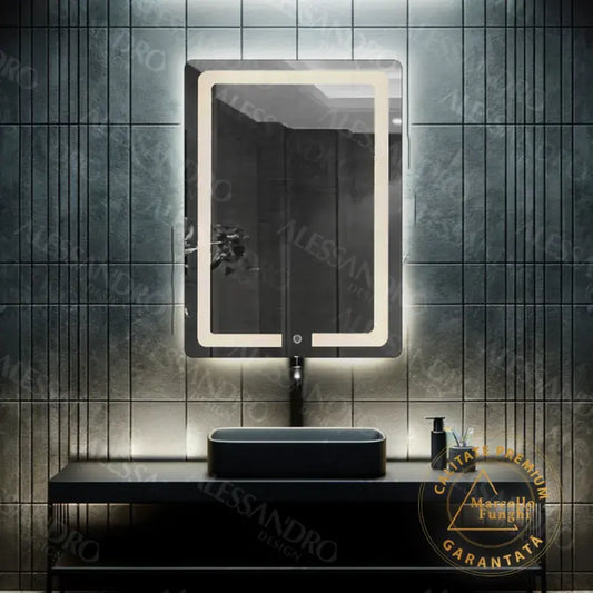 Mirror LED Touch RHEA rendszer leolvasztása 60x80 cm Marcello Funghi kollekció