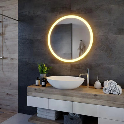 Kerek LED -tükör, 50 cm, érintés Noxia, Disfiguration System
