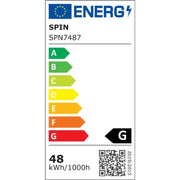 LED -panel süllyesztve 48W Forró fehér fény
