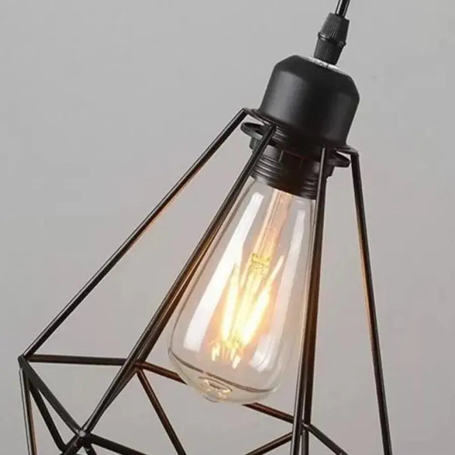 Polust Diamond Shape, Struktur, 3xe27, fekete, fém