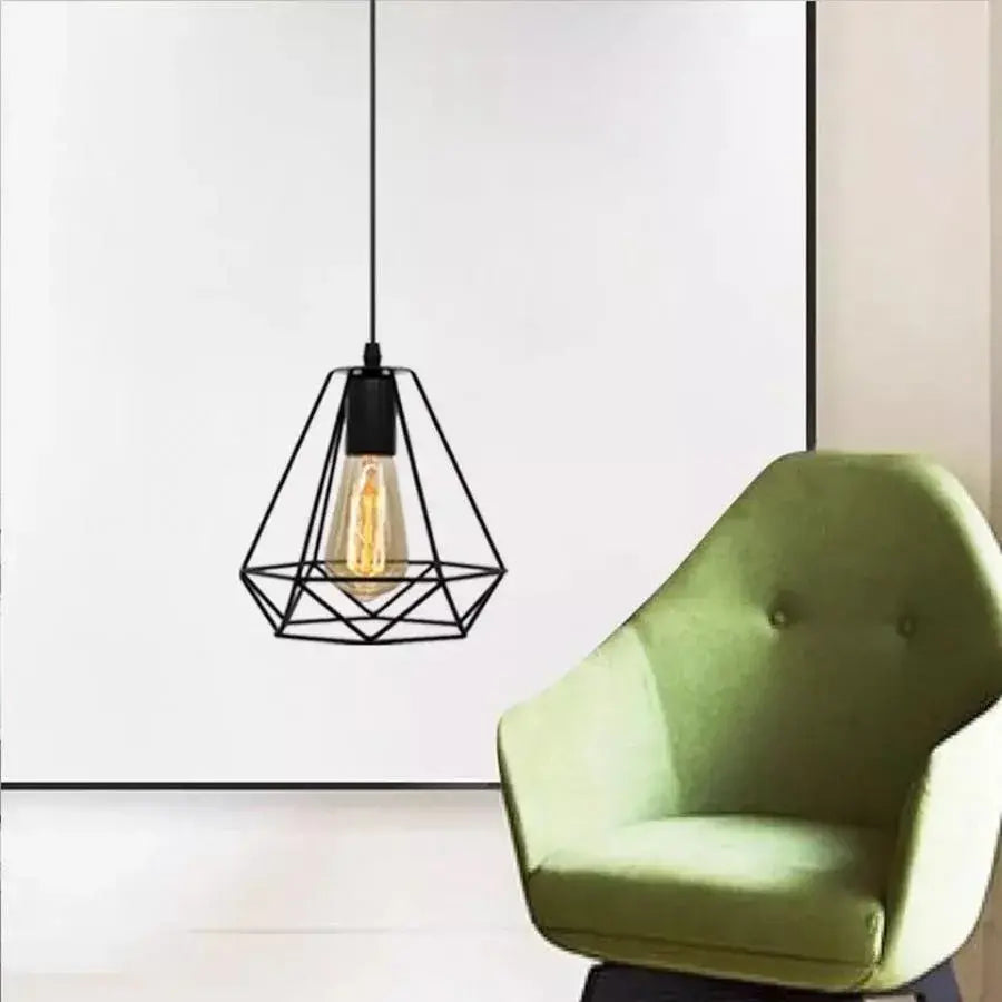 Polust Diamond Shape, Struktur, 1xe27, fekete, fém