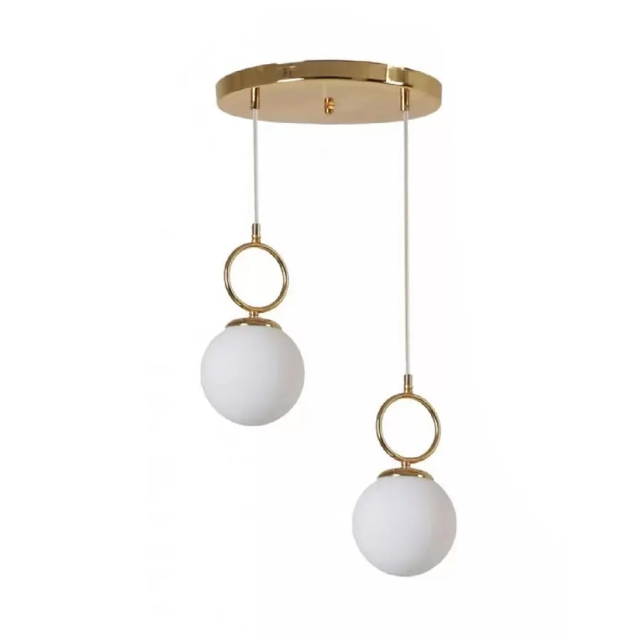 Pendul Mark 2x E27 Aranyfehér