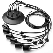 A pók pendul 6*e27, fekete, fém